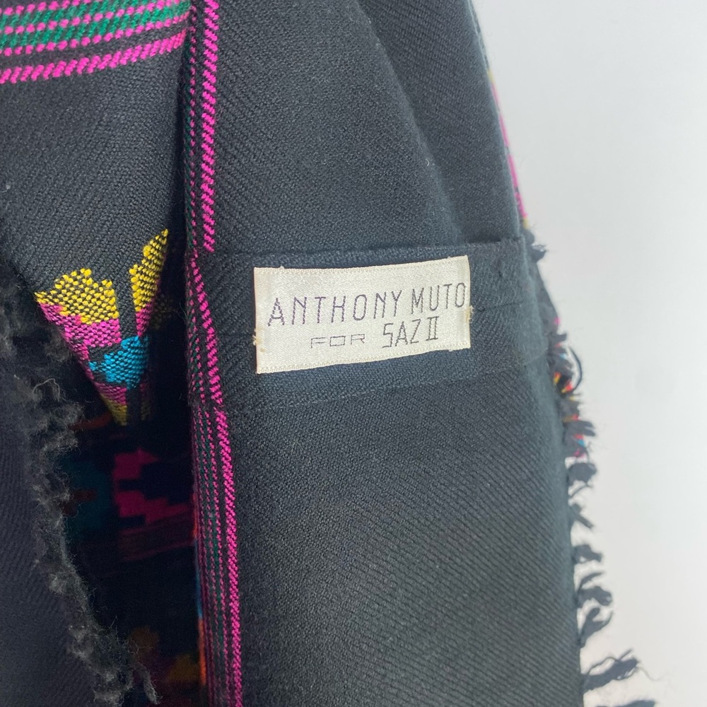 Vintage 1970s Anthony Muto for Saz II Wool Skirt – Boho Folk Artisan Woven - Picture 8 of 15